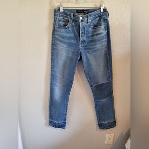 Veronica Beard Ryleigh High Rise Slim Straight Jeans